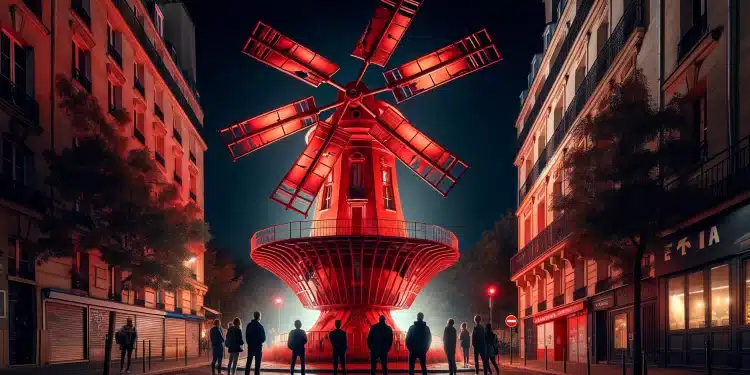 Incroyable  Les ailes du célèbre Moulin Rouge se sont effondrées en pleine nuit Découvrez les réactions et les perspectives de reconstruction du cabaret mythique   Viral Mag