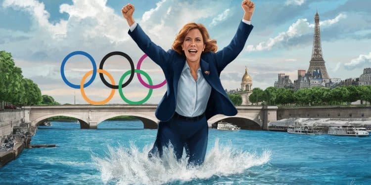 Anne Hidalgo plonge dans la Seine pour les JO ! - Viral Mag Exploits aquatiques de la maire de Paris Hidalgo se jette à leau pour les JO 2024 Une démonstration incroyable qui va faire des vagues Viral Mag