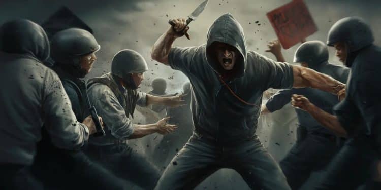 Coup de théâtre en Allemagne  la police blesse par balle un homme ayant attaqué une manifestation dextrême droite Les détails choquants de cet incident sans précédent   Viral Mag