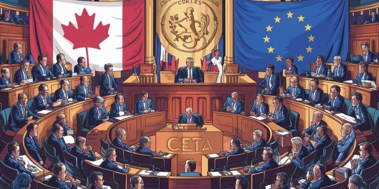 Camouflet symbolique à l’Assemblée sur le Ceta : les oppositions se mobilisent ! - Viral Mag Les oppositions veulent infliger un camouflet symbolique sur le Ceta à lAssemblée Un vote qui risque de faire trembler lexécutif Découvrez les enjeux Viral Mag