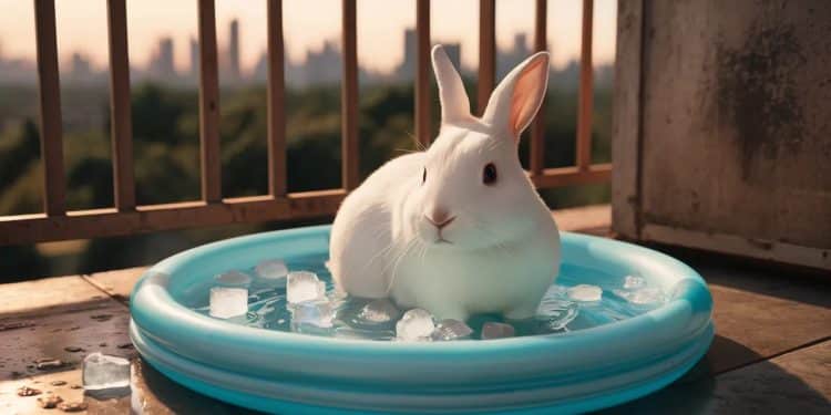 Ce lapin profite de la canicule d’une manière insolite ! - Viral Mag Les fortes chaleurs de lété népargnent pas nos animaux de compagnie Découvrez lastuce surprenante de ce lapin pour se rafraîchir Les propriétaires nen reviennent pas Viral Mag
