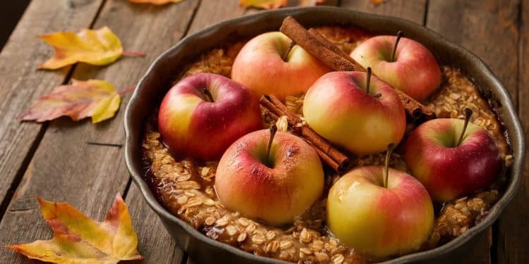 Cette recette de pommes au four révolutionne le petit-déjeuner ! - Viral Mag Découvrez la recette des pommes au four qui va bousculer vos petits déjeuners Un mélange étonnant de saveurs pour bien démarrer la journée Viral Mag