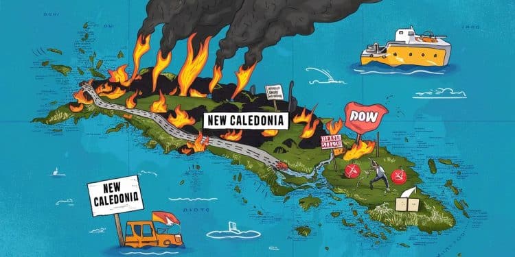 Chaos en Nouvelle-Calédonie : L’archipel au bord de l’implosion ! - Viral Mag Nouvelle Calédonie en ébullition Barrages percés violences incontrôlables larchipel sombre dans le chaos Découvrez les dessous de cette crise sans précédent Viral Mag