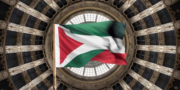 Coup de théâtre à l’Assemblée : Un drapeau palestinien déclenche un tsunami politique ! - Viral Mag Vague de choc à lAssemblée nationale Un député LFI brandi un drapeau palestinien semant la pagaille Gabriel Attal fustige un spectacle navrant Les Insoumis et le PS saffrontent dans un chaos total Viral Mag