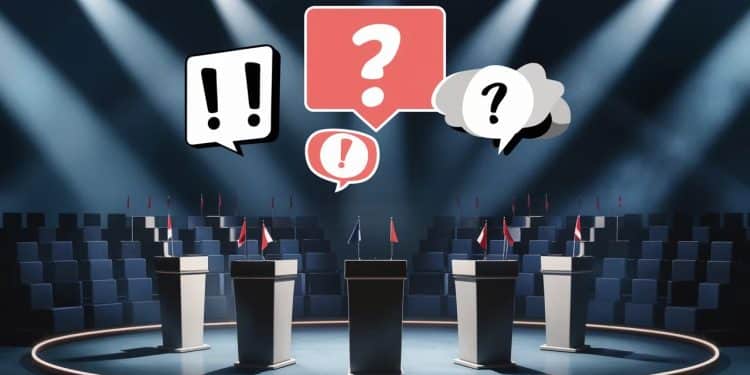 Débat Européennes : Clash, Mensonges et Révélations Chocs ! - Viral Mag Débat houleux entre les candidats aux élections européennes Ukraine économie immigration Les échanges piquants et les révélations surprenantes Viral Mag