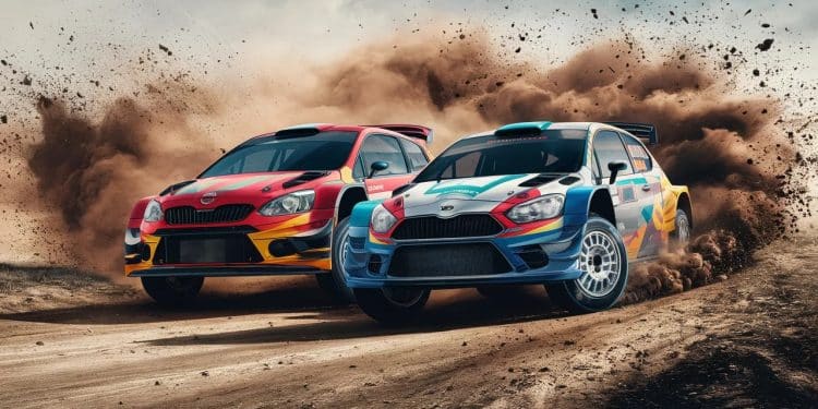 Duel Palpitant entre Ogier et Tänak au Rallye d’Italie ! - Viral Mag Le Français Sébastien Ogier et lEstonien Ott Tänak se livrent un duel épique lors de la première journée du Rallye dItalie en Sardaigne Qui sortira vainqueur de cette bataille sur terre Viral Mag