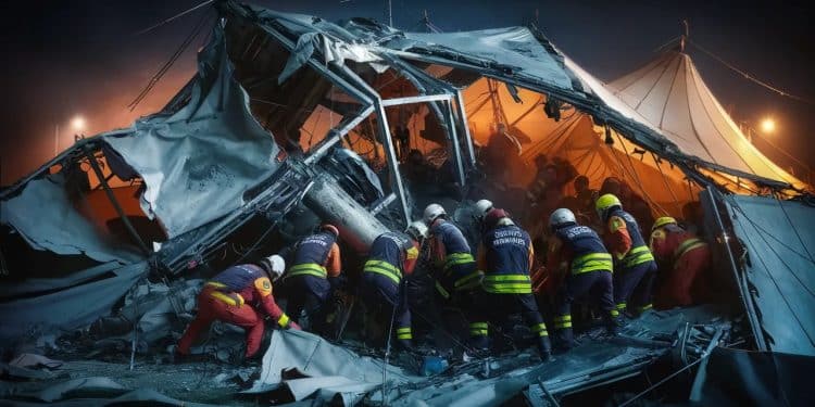 Effondrement Tragique au Mexique : Le Chapiteau de la Discorde - Viral Mag Neuf morts cinquante blessés Un meeting de campagne vire au drame au Mexique Les images de leffondrement du chapiteau font froid dans le dos Viral Mag