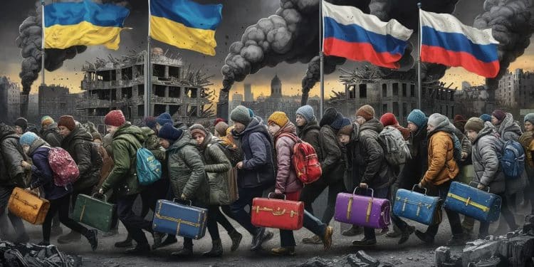Guerre Ukraine-Russie: les civils fuient les zones de combat ! - Viral Mag Loffensive russe dans la region de Kharkiv seme la panique poussant des milliers de civils ukrainiens a fuir leurs foyers Une situation humanitaire critique qui empire de jour en jour Viral Mag