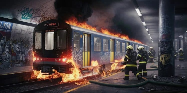Incendie Surprise dans le Métro Lyonnais ! - Viral Mag Panique à la Part Dieu un début dincendie paralyse le métro B Découvrez les détails insolites de cet incident matinal Viral Mag