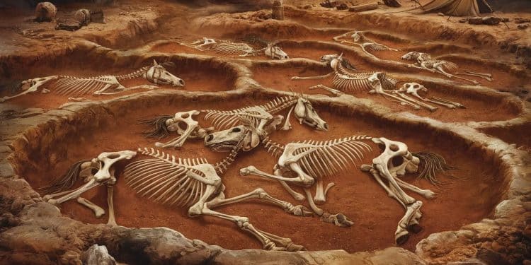 Incroyable Découverte De Tombes Équines Mystérieuses Vieilles De 2000 Ans Près De Châteauroux - Viral Mag Des archéologues de lInrap ont mis au jour près de Châteauroux 28 sépultures de chevaux et 2 de chiens datant de lépoque de la Guerre des Gaules Une découverte étonnante qui soulève de nombreuses questions Viral Mag