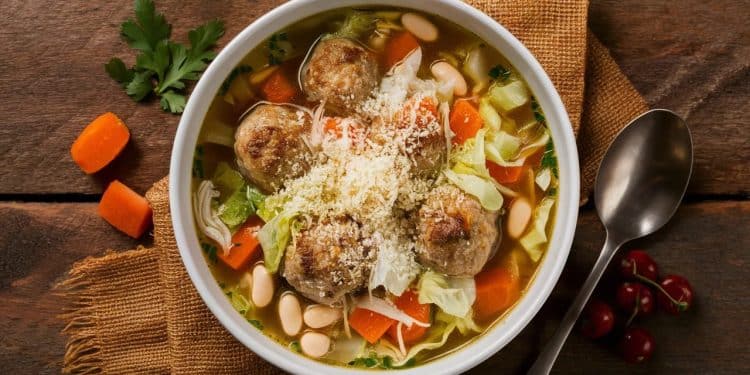 La soupe italienne qui secoue la toile ! - Viral Mag Découvrez la recette de soupe italienne aux haricots blancs qui fait fureur Un délice réconfortant bourré de surprises Viral Mag