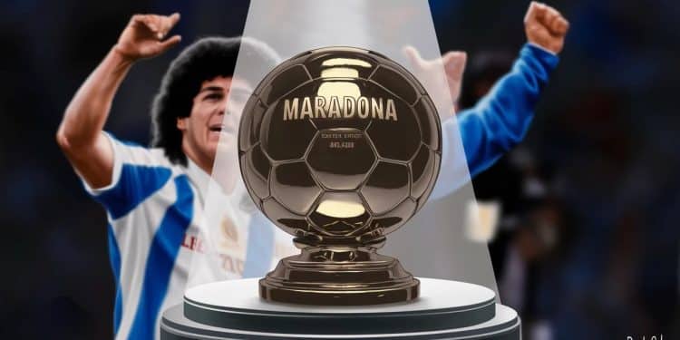 Le « Ballon d’Or » de Maradona vendu aux enchères malgré la polémique ! - Viral Mag Coup de théâtre dans laffaire du Ballon dOr de Maradona la justice autorise sa vente aux enchères provoquant la colère de ses héritiers Viral Mag