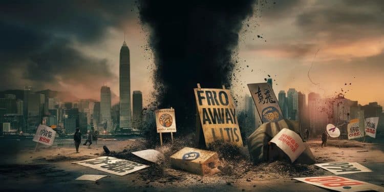 Stupeur à Hong Kong  14 militants pro démocratie viennent dêtre reconnus coupables de subversion Un nouveau coup dur pour lopposition   Viral Mag