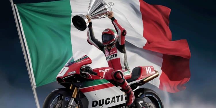 Le miracle italien : Bagnaia offre un sacre à Ducati ! - Viral Mag Incroyable exploit de Francesco Bagnaia qui décroche le titre MotoGP pour Ducati après une remontée de folie La marque italienne savoure ce triomphe Découvrez les coulisses de cet exploit    Viral Mag