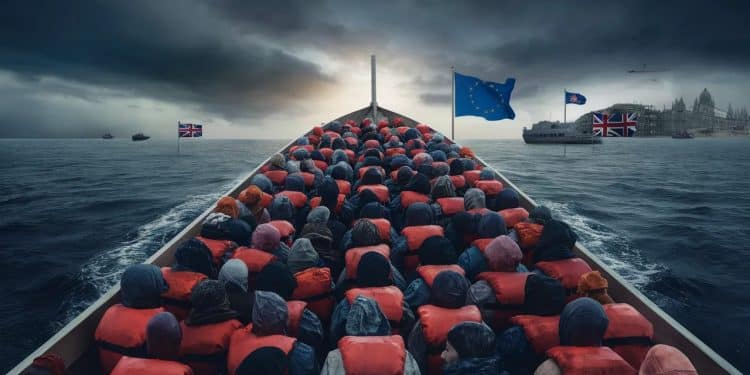 Le Royaume-Uni soutient une initiative controversée envers les migrants - Viral Mag 15 pays européens veulent désigner des pays tiers sûrs pour les migrants le Royaume Uni approuve Découvrez les enjeux de cette mesure choc Viral Mag