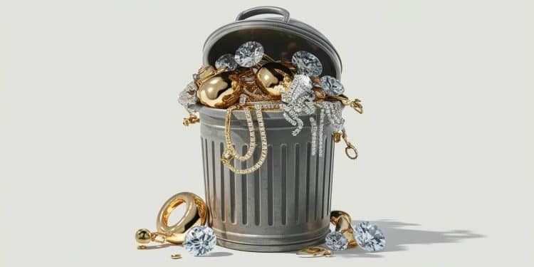 Des bijoux en or et diamants jetés aux ordures cachés dans des peluches ou perdus dans des siphons Découvrez ces histoires incroyables de trésors disparus    Viral Mag