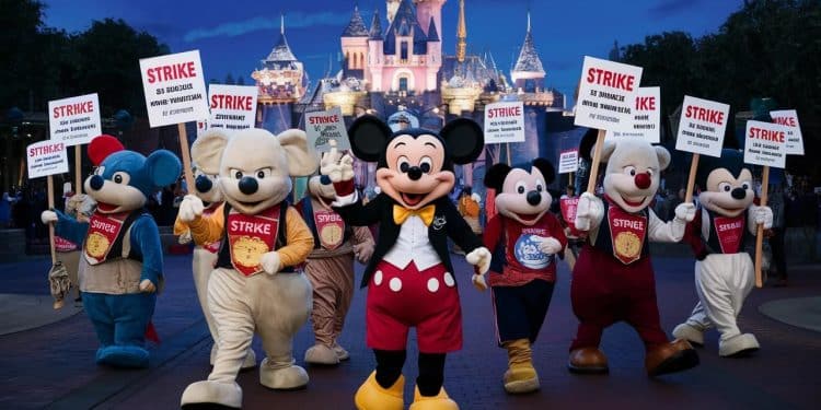 Disneyland en émoi  les interprètes de ses mythiques mascottes sunissent et font trembler le parc  Mickey Minnie et cie en grève les révélations   Viral Mag