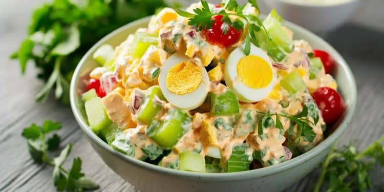 Découvrez la recette révolutionnaire de salade dœufs qui affole les réseaux sociaux Le truc en plus qui change tout    Viral Mag