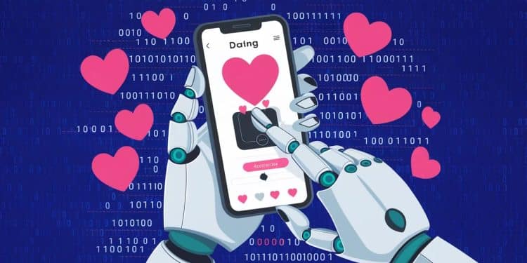 L’IA, nouvelle coach de dating virtuel : la fin des applis ? - Viral Mag ChatGPT drague sur Tinder à la place des utilisateurs Lamour 20 bientôt standardisé par lIA Découvrez comment ces coachs virtuels révolutionnent nos rencontres Viral Mag