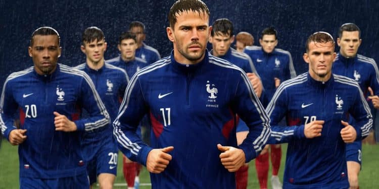 L’incroyable préparation des Bleus à l’Euro sous la pluie de Clairefontaine! - Viral Mag Kylian Mbappé bientôt au Real Madrid Léquipe de France sentraîne sous la pluie et Deschamps multiplie les interviews Les dernières infos de Clairefontaine Viral Mag