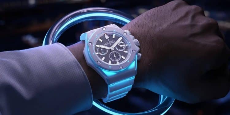 Montre lumineuse inédite au poignet de Lewis Hamilton au GP de Monaco - Viral Mag Lewis Hamilton crée la surprise avec une montre lumineuse IWC jamais vue au GP de Monaco Un accessoire révolutionnaire qui illumine les paddocks Viral Mag