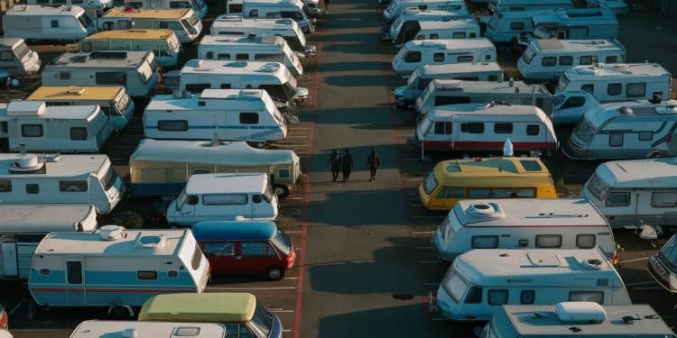 Nantes prise dassaut par une centaine de caravanes de gens du voyage  Un parking du centre ville occupé illégalement les autorités désemparées   Viral Mag