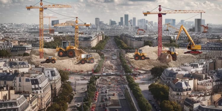 Paris sens dessus dessous : la ville lumière en plein chantier ! - Viral Mag Bruit poussière embouteillages Les Parisiens nen peuvent plus des travaux titanesques qui défigurent la capitale Découvrez lenvers du décor des JO 2024 Viral Mag