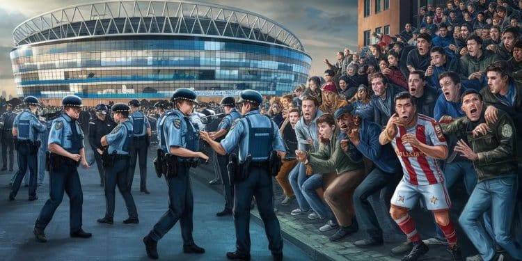 Tensions extrêmes pour la finale de la Coupe de France ! - Viral Mag Sécurité renforcée risques élevés la finale de la Coupe de France entre Lyon et le PSG sannonce électrique Tous les détails Viral Mag