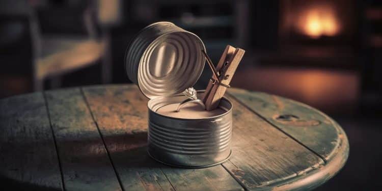 Un Breton dit « oui » à une demande en mariage dans une conserve de pâté Hénaff ! - Viral Mag Insolite une Bretonne glisse sa demande en mariage dans une boîte de pâté Hénaff et son compagnon accepte Lamour est vraiment dans le pâté Viral Mag