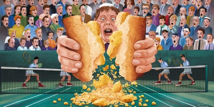 Un spectateur affamé sest mis à croquer frénétiquement dans un énorme crouton pendant un match crucial à Roland Garros provoquant le chaos    Viral Mag