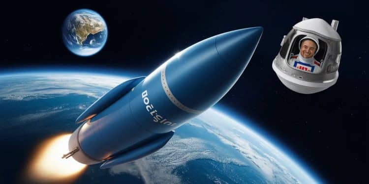 Un Français s’envole vers l’espace avec Blue Origin : Découvrez Son Incroyable Aventure ! - Viral Mag Sylvain Chiron entrepreneur savoyard a réalisé son rêve denfant en senvolant vers lespace à bord dune fusée Blue Origin Vivez cette expérience unique à travers son récit captivant Viral Mag