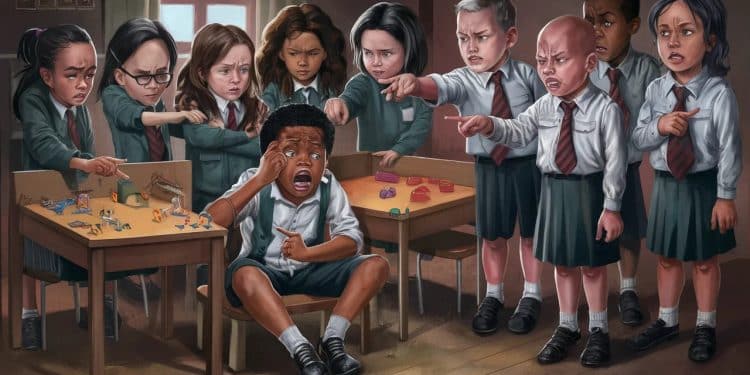 Un Jeu Scolaire Tourne au Drame Racial, une Mère Atterrée ! - Viral Mag Un simple jeu après lécole vire au cauchemar pour un élève métis ses camarades lui imposent la ségrégation raciale La mère choquée réclame des mesures Viral Mag