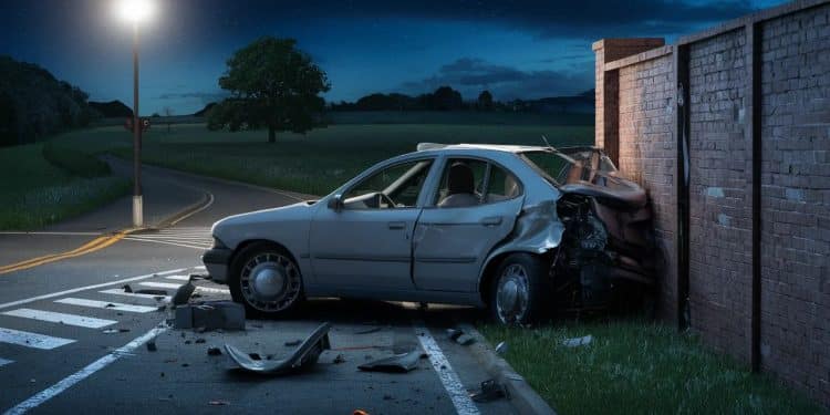 Un mineur fonce dans un mur au volant d’une voiture – Catastrophe de sécurité routière ! - Viral Mag Sous lemprise de stupéfiants un adolescent de 17 ans sans permis sencastre dans un mur avec 3 amis à bord Le bilan aurait pu être dramatique Viral Mag