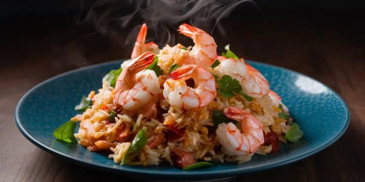 Une recette révolutionnaire : le riz frit au chou-fleur et aux crevettes ! - Viral Mag Découvrez cette recette incroyable de riz frit au chou fleur et aux crevettes qui va bouleverser votre façon de cuisiner Santé et saveurs garanties Viral Mag