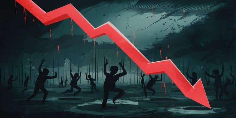 Wall Street Dévisse, Taux Obligataires en Cause : Le Krach Imminent ? - Viral Mag La Bourse de New York a plongé minée par la flambée des taux dintérêt Les marchés redoutent un krach boursier Découvrez les dessous de cette dégringolade inquiétante Viral Mag