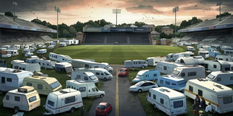 120 caravanes de gens du voyage forcent l’entrée d’un stade municipal - Viral Mag Une sidération face à lexaspération 120 caravanes ont investi illégalement le stade Émile Miart à Blanquefort près de Bordeaux Retour sur cette occupation non autorisée Viral Mag