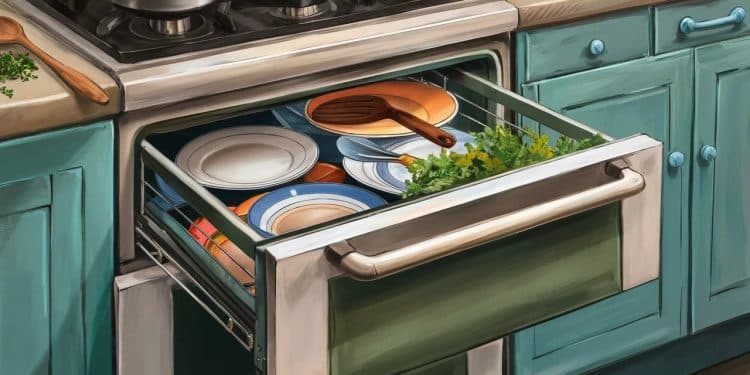 À Quoi Sert Le Tiroir Sous Le Four ? Découvrez Ses Fonctions Méconnues - Viral Mag Le tiroir sous le four cache bien des secrets  Découvrez à quoi il sert réellement et comment lutiliser de façon optimale dans votre cuisine   Viral Mag