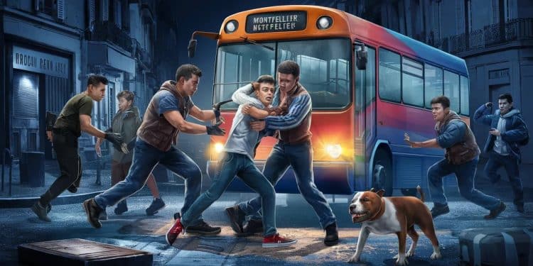 À Montpellier une conductrice de bus courageuse a sauvé un ado lynché dune bande de jeunes violents après avoir été victime dun vol de scooter Lhéroïne exemplaire lui a probablement sauvé la vie   Viral Mag