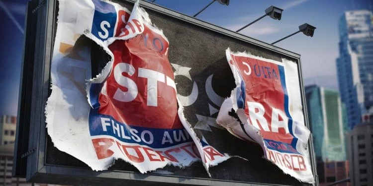 Suite à des dégradations répétées de ses affiches de campagne à Nice le Rassemblement National demande lutilisation des caméras de surveillance de la ville pour identifier les responsables   Viral Mag