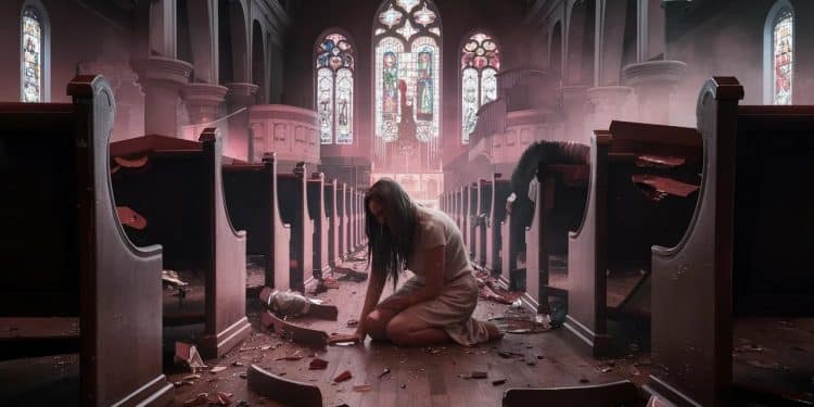 Un sans abri ivre agresse violemment une fidèle en pleine messe criant Allah Akbar et semant la panique dans une co cathédrale   Viral Mag