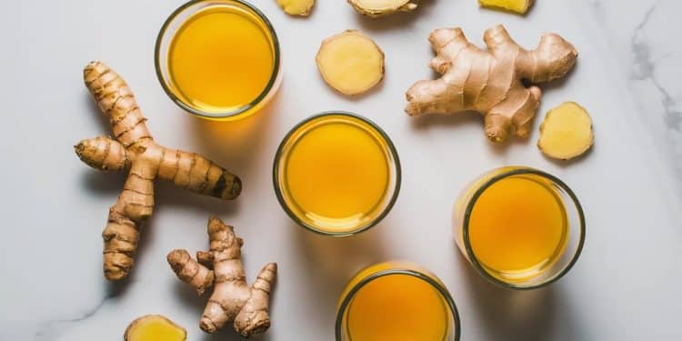Boissons Détox à Base de Curcuma et Gingembre - Viral Mag Découvrez les bienfaits des shots détox au curcuma et au gingembre Recettes faciles pour booster votre immunité et votre énergie Viral Mag