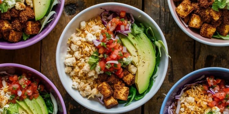 Ces bols burrito végétaliens préparés à lavance sont sains savoureux et prêts en un rien de temps grâce au riz cauliflower surgelé Découvrez la recette    Viral Mag