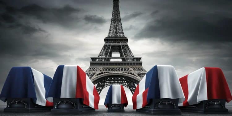 Cercueils Devant la Tour Eiffel : Hystérie ou Réalité ? - Viral Mag Découvrez le mystère des cercueils déposés au pied de la Tour Eiffel Entre soupçons dingérence russe et démentis plongez au cœur de cette énigme Viral Mag