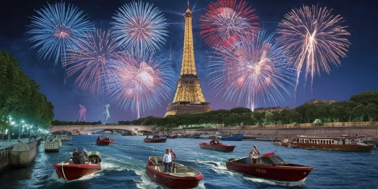 À 40 jours des Jeux Olympiques les organisateurs ont réalisé un nouveau test grandeur nature sur la Seine pour la cérémonie douverture Découvrez les coulisses de cet événement inédit   Viral Mag