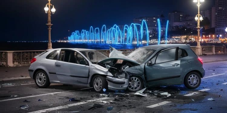 Chauffard mortel à Nice : Le feu rouge de trop - Viral Mag Un chauffard brûle un feu rouge sur la Promenade des Anglais à Nice percutant mortellement un sapeur pompier à scooter Les 4 suspects interpellés Viral Mag