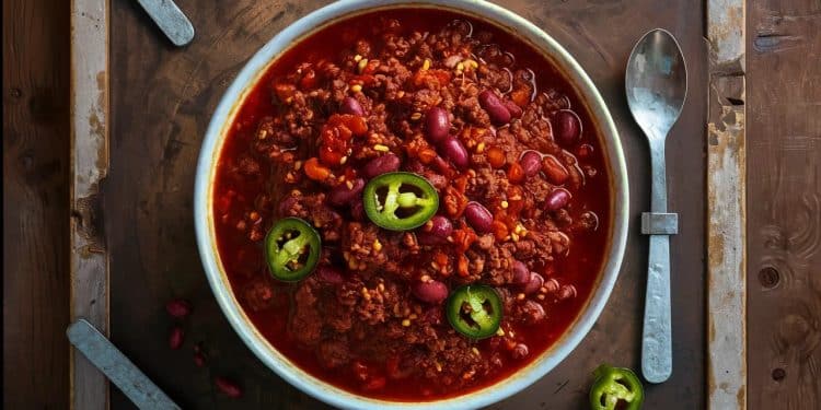 Chili Épicé : La Recette Qui Enflamme les Papilles ! - Viral Mag Découvrez notre recette de chili épicé qui va enflammer vos papilles Un plat facile à préparer riche en saveurs et en piquant Osez relever le défi Viral Mag