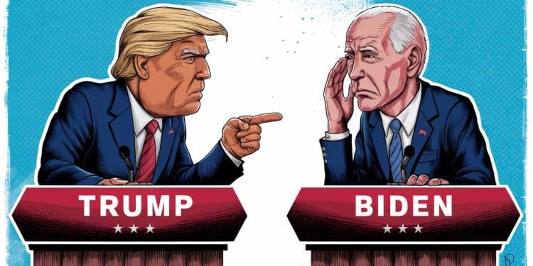 Clip de Campagne Choc : Trump Épingle les Propos Confus de Biden - Viral Mag Le camp de Donald Trump monte un clip de campagne féroce à partir des moments de confusion de Joe Biden lors du récent débat présidentiel Viral Mag