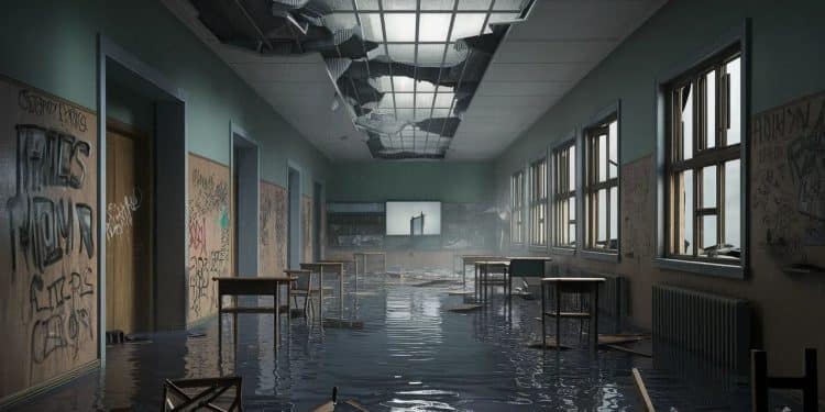 Un collège de Baignes 16 a été sévèrement vandalisé et inondé durant le week end Des inscriptions haineuses et des dommages majeurs ont été constatés perturbant fortement la rentrée des élèves   Viral Mag