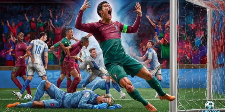 Découvrez la célébration intense de Cristiano Ronaldo lors du match Portugal République Tchèque à lEuro 2024 Une victoire arrachée dans les derniers instants   Viral Mag