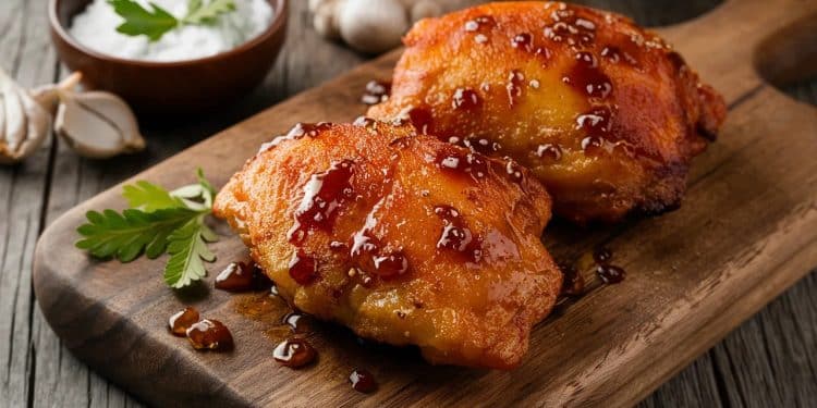 Cuisses de Poulet Croustillantes à l’Ail et au Sucre Brun - Viral Mag Découvrez notre recette de cuisses de poulet croustillantes à lail et au sucre brun Un délice sucré salé pour un repas rapide et savoureux Viral Mag